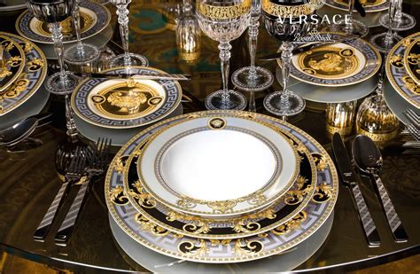 replica versace plate set|versace home table.